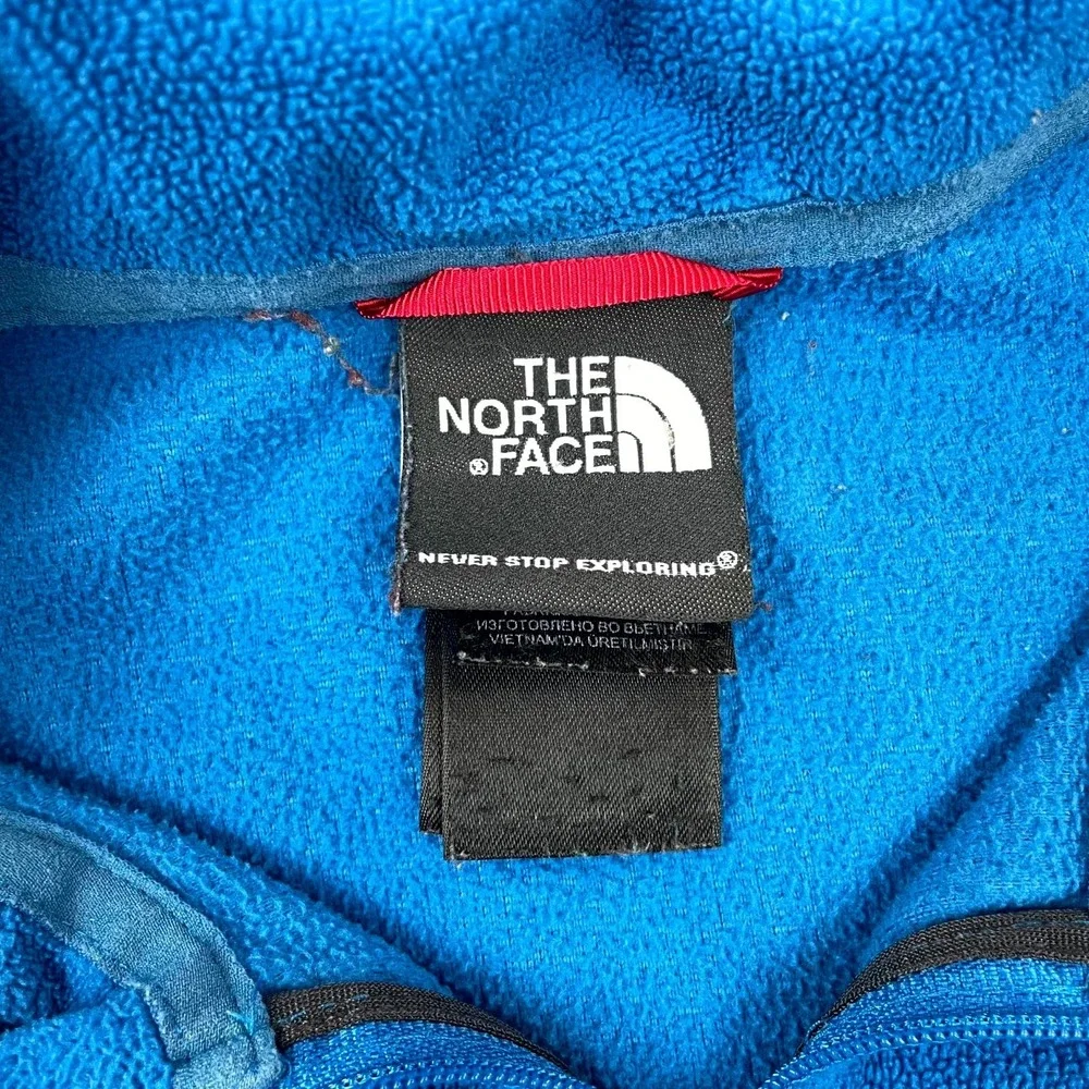 The North Face TKA 100 Glacier 1/4 Zip Sweatshirt Mens XL Blue Fleece Warm‎ Cozy